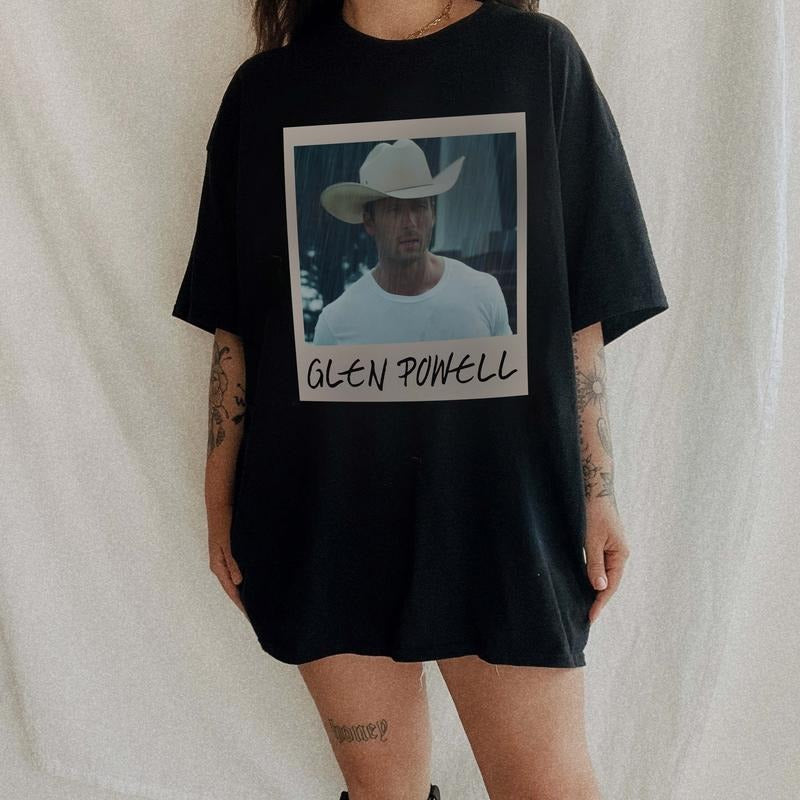 Glen Powell Cowboy T-shirt, Sweatshirt, Hoodie | GrindPrints.com