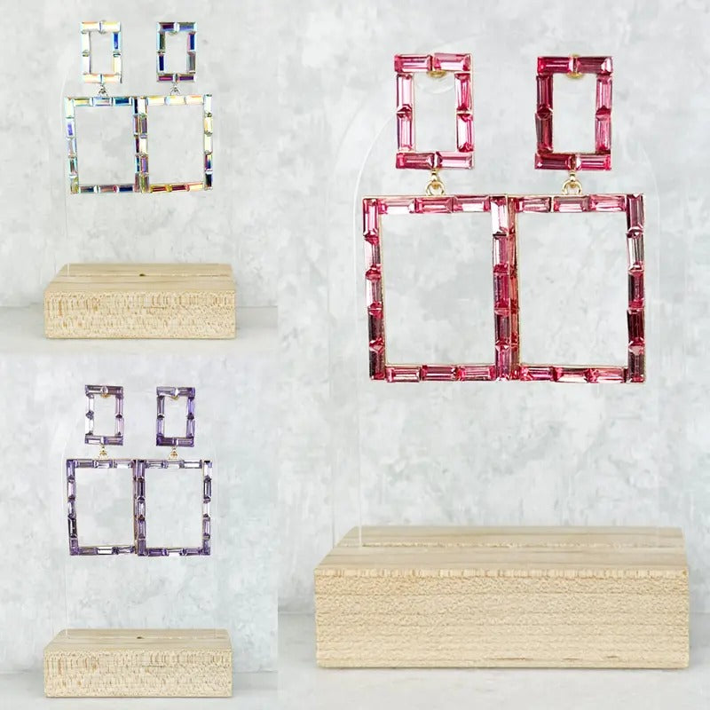Glimmer Glass Square Earrings *Final Sale* T-Shirts, Hoodie, Sweatshirt | GrindPrints.com