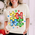 Glitter Puzzle Autism DTF Transfer - THIS IS NOT A SHIRT Hoodie, Sweatshirt | GrindPrints.com