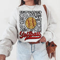 Glitter Softball DTF Transfers - THIS IS NOT A SHIRT Hoodie, Sweatshirt | GrindPrints.com