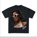 Glo Signature Glasses Big Face Graphic Rap Tee Shirt Streetwear Fashion Hoodie, Sweatshirt | GrindPrints.com