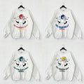 Go All Team Football Funny Ghost Vintage Sweatshirt, Football Team Cute Spooky Season Sweatshirt, Football Retro Shirt Hoodie