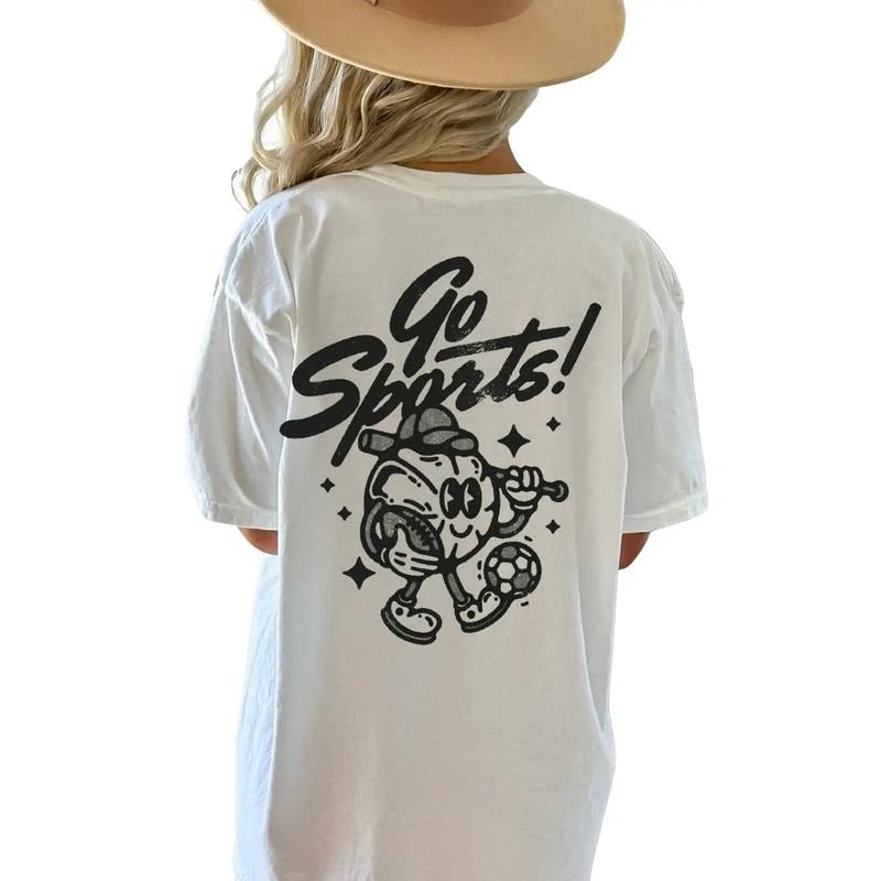Go Sports Shirt, Retro Game Day Shirt, Athletic Funny Character Graphic, Game Day Tee, Unisex T-Shirt, Gifts For Him Her,...