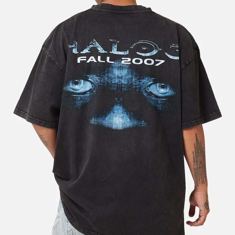 Goat Crew X Halo Halo 3 T-Shirt  Trending Movie T shirt Vintage 90s T-shirt gift for Movie fans gift for him gift for her...
