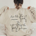 Goat Sweatshirt, Goat Lover Gift Sweater, Lovers Gift Farm Sweatshirt, Goat Crewneck Fit Womenswear T-Shirts, Hoodie