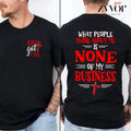 God Got Me What People Think About Me Is None of My Business Tee Pure Cotton Casual Street Style Crew Neck Short T-Shirt...