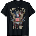 God Guns And Trump 2nd Amendment Flag AR15 American Flag T-Shirt made in usa Hoodie, Sweatshirt | GrindPrints.com