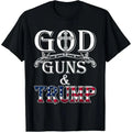 God Guns And Trump Shirt 2nd Amendment T Shirt Trump 45 T-Shirt made in usa Hoodie, Sweatshirt | GrindPrints.com