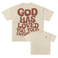 God Have Loved You Print Short Sleeve T-Shirt, God Jesus Y2k Graphic Tee, Gothic Aesthetic Tee, Unisex T-Shirt, Gift For...