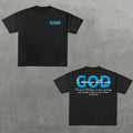 God Is Always With You Graphic Cotton Short Sleeve T-Shirt, Y2k Shirt, Hip Hop, Unisex T-Shirt, Gift For Men Women...