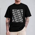 God Is Dope T-Shirt Pure Cotton Casual Style Crew Neck Short Sleeve T-Shirt Tops Trendy for Unisex Hoodie, Sweatshirt
