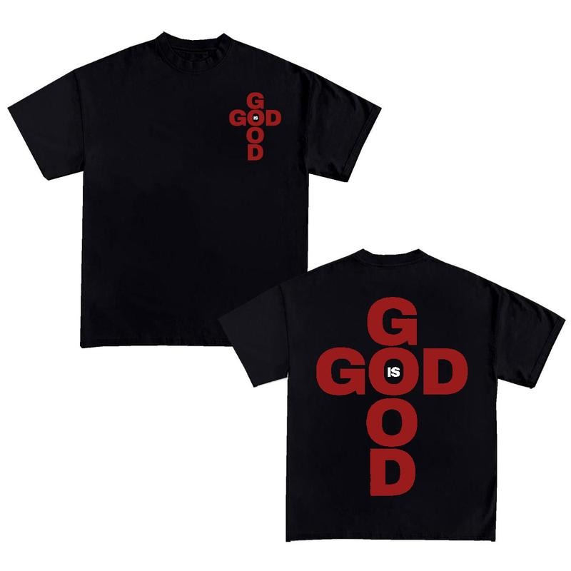 God Is Good Double Sided Unisex T-Shirt, Vintage Jesus TShirt, Christian Cotton Top Streetwear Hoodie, Sweatshirt