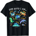 God Says I Am Outer Space Dinosaur Bible Christian Kids Boys T-Shirt  made in usa Hoodie, Sweatshirt | GrindPrints.com