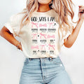 God Says I Am Tshirt, Coquette Bow, Christian Gift Shirt, Coquette Style Shirt, Matthew 28 6, Coquette Religious,...