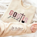 God Tis Good All The Time Sweatshirt, Women's Cross & Heart & Letter Print Round Neck Sweatshirt, Casual Long Sleeve...
