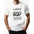 God Wife Premium Cotton Crew Neck T-Shirt - Soft, Breathable, Comfort Fit for Men - All-Season Wear, Slight Stretch,...