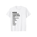 God is Bigger Than Your Past Faith Tee Pure Cotton Casual Street Style Crew Neck Short Sleeve T-Shirt Tops Trendy For...