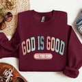God is Good All The Time, Christian, Religious, Praise, Gospel, Faith Sweatshirt, Crew Neck, Women's, Crewneck T-Shirts,...
