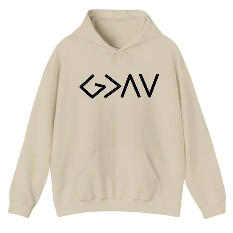 God is Greater Than the Highs and Lows Hoodie Sweatshirt T-Shirt, Bible Jesus Lover Gift, Trendy Shirt | GrindPrints.com