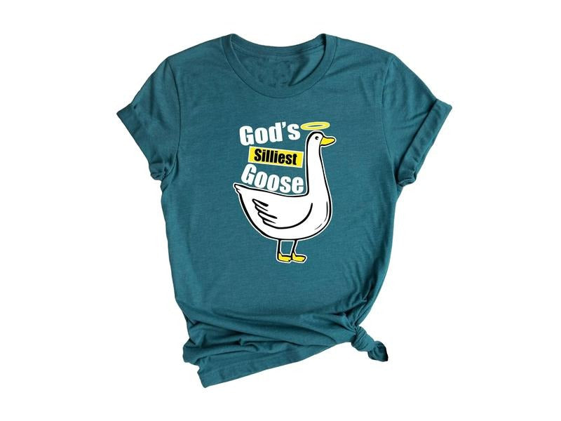 God's Silliest Goose Shirt, Goose Owner Tee, Silly Goose Shirt Gift, Funny Bird Shirt, Unisex T-Shirt, Gifts For Sister...