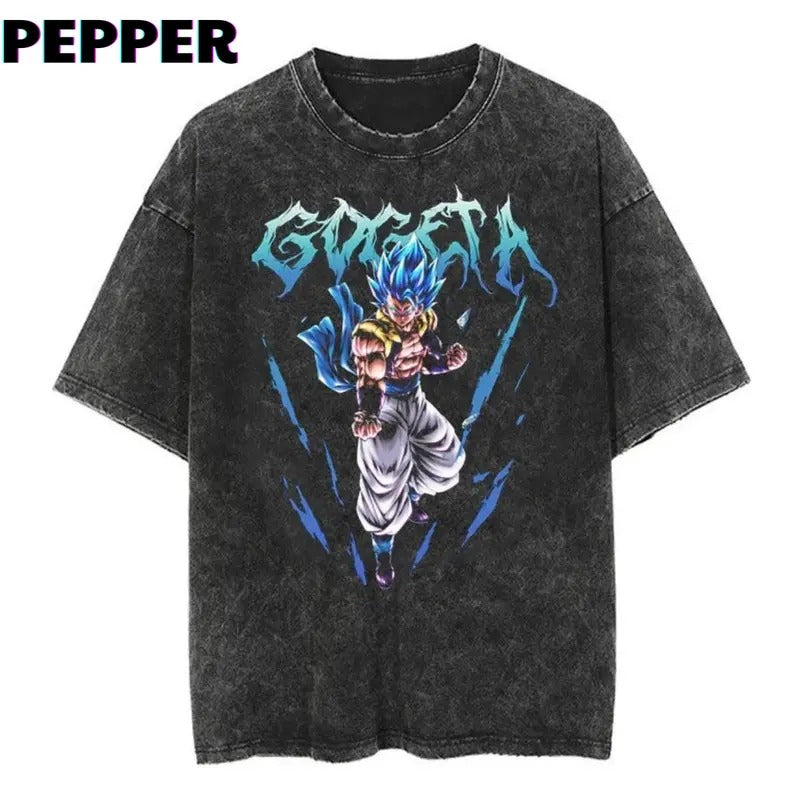 Gogeta Vintage Tee Menswear Top Underwear Streetwear Hoodie, Sweatshirt | GrindPrints.com