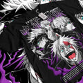 Gojo Satoru T-Shirt Jujutsu Kaisen Anime Horror Funny Gift Shirt All Size Hoodie, Sweatshirt | GrindPrints.com