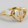 Gold Heart Cross Ring - Simple Design with Central Feature Highlighted T-Shirts, Hoodie, Sweatshirt | GrindPrints.com