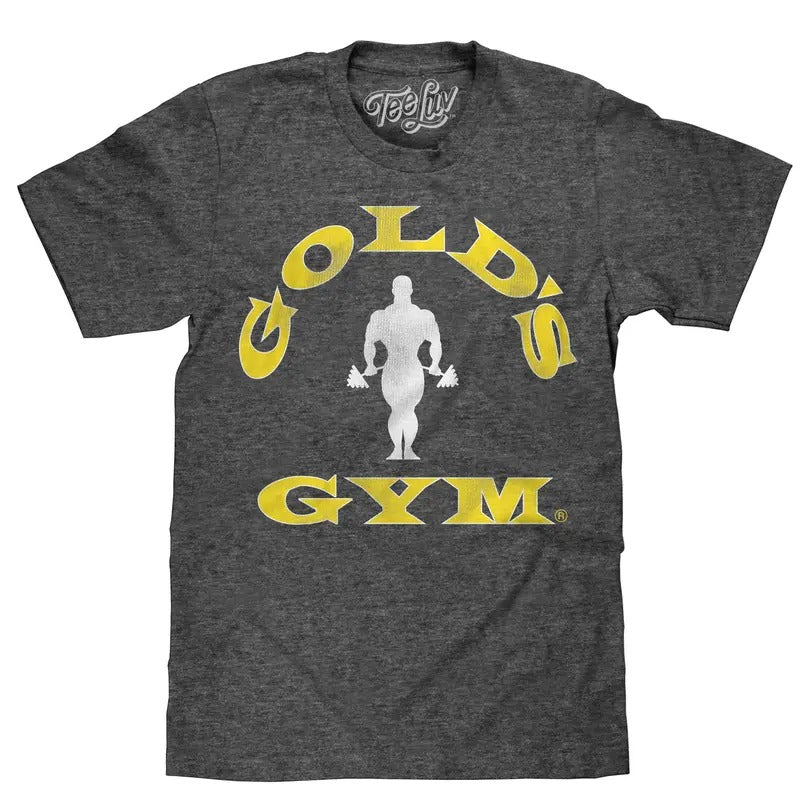 Gold's Gym Strongman Logo T-Shirt - Gray Hoodie, Sweatshirt | GrindPrints.com
