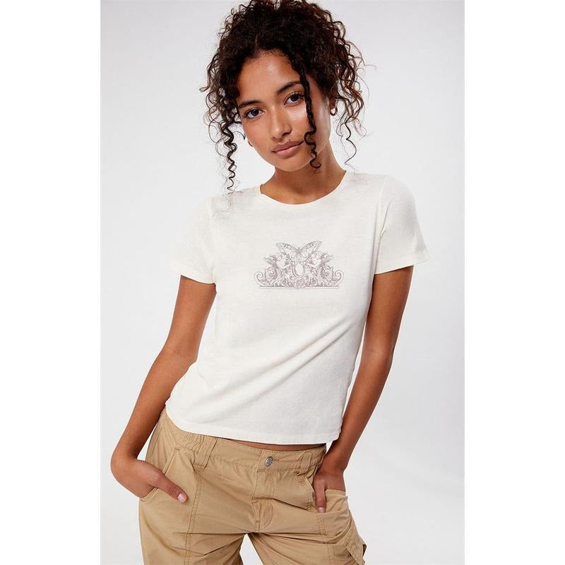 Golden Hour Women's Butterfly Angel Frame T-Shirt Hoodie, Sweatshirt | GrindPrints.com