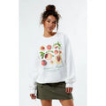 Golden Hour Women's Peach Farmers Market Crew Neck Sweatshirt T-Shirts, Hoodie | GrindPrints.com
