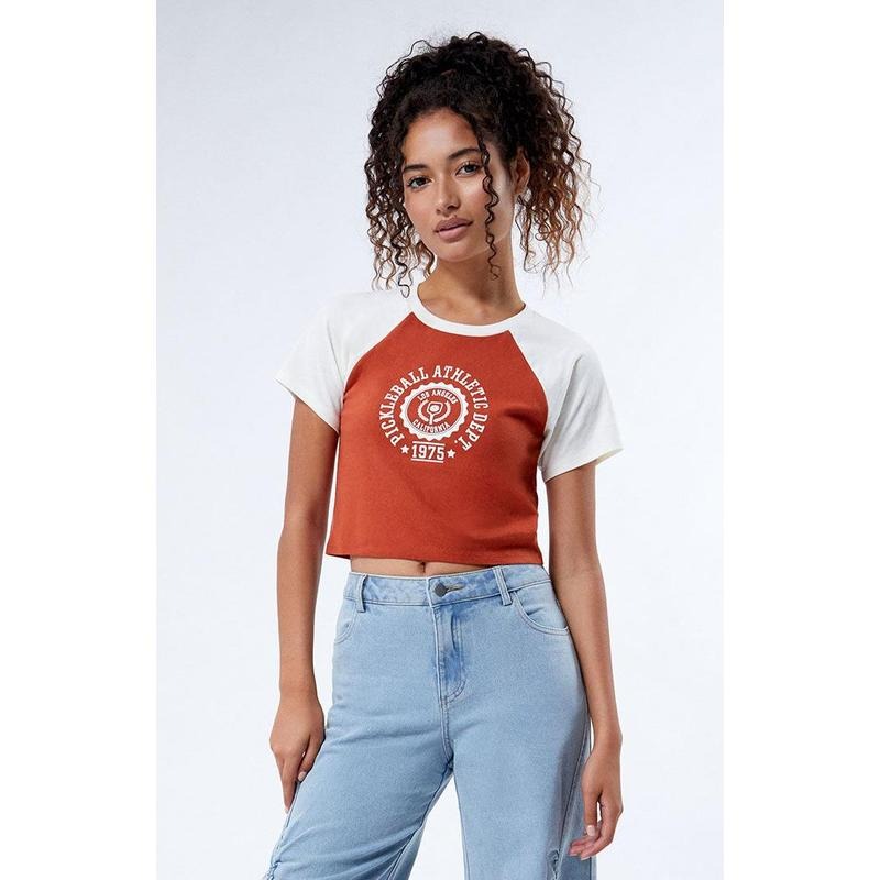 Golden Hour Women's Pickleball Raglan T-Shirt Hoodie, Sweatshirt | GrindPrints.com