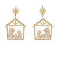 Golden Nativity Scene Earrings T-Shirts, Hoodie, Sweatshirt | GrindPrints.com