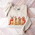 Golden Retriever Christmas Sweatshirt, Dog Christmas Shirt, Golden Mom Shirt, Gift for Dog Lover, Holiday Sweater, Xmas...