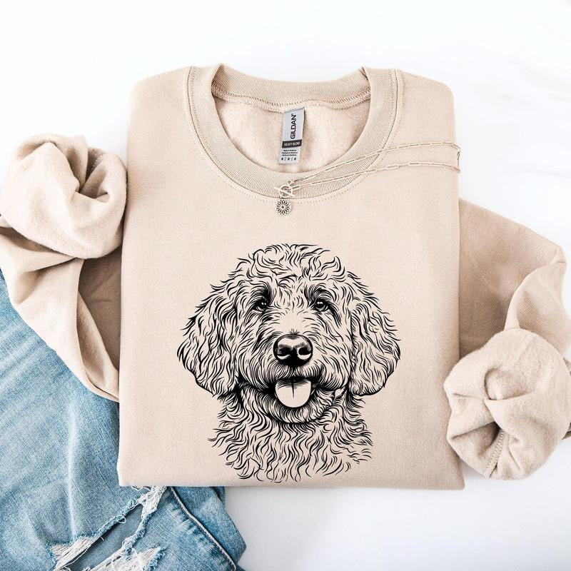 Goldendoodle, Pet, Dog Breed Sweatshirt, Crew Neck, Women's, Crewneck T-Shirts, Hoodie | GrindPrints.com