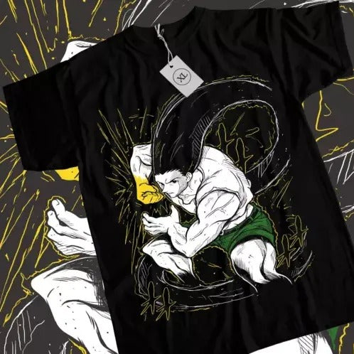 Gon T-shirt Hisoka Killua Hunter Meruem Zoldyck Girl Anime Black Shirt All Sizes Hoodie, Sweatshirt | GrindPrints.com