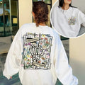Good Energy Is Contagious Sweatshirt, Retro Shirt, Skull Skeleton Shirt, Wild Flower Shirt, Mental Health Sweatshirt Hoodie
