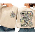 Good Energy Is Contagious, Skull Skeleton, Wild Flower Shirt Hoodie, Sweatshirt | GrindPrints.com