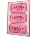 Good Times Ticket Bar Cart Art, Cocktail Poster, Preppy Wall Dorm Decor, Gifts For Women Teens Girls Art Prints, Poster...