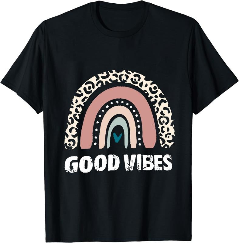 Good Vibes Only - Funny Positive Inspirational Retro T-Shirt Cotton Casual Crew Neck Tee Hoodie, Sweatshirt | GrindPrints.com
