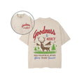 Goodness And Mercy 2 Sided Comfy Printed Tee Pure Cotton Fabric Casual Streetstyle Crew Neck Short Sleeve Soft-Washed...