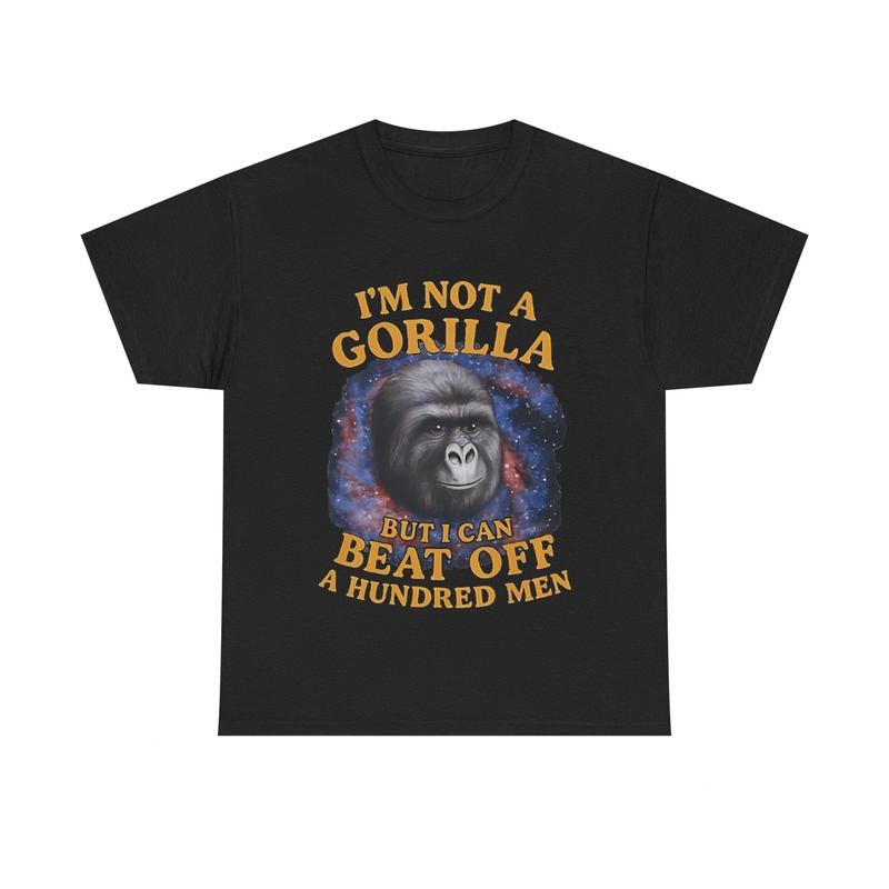 Gorilla Vs 100 Men Viral TikTik Funny Meme TShirt Hoodie, Sweatshirt | GrindPrints.com