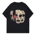 Goth Men's Short Sleeve Y2k T-Shirt With Face And Stars Print, tshirt, Sweatshirt, Hoodie Size S- 3XL,Gift For Women Top...