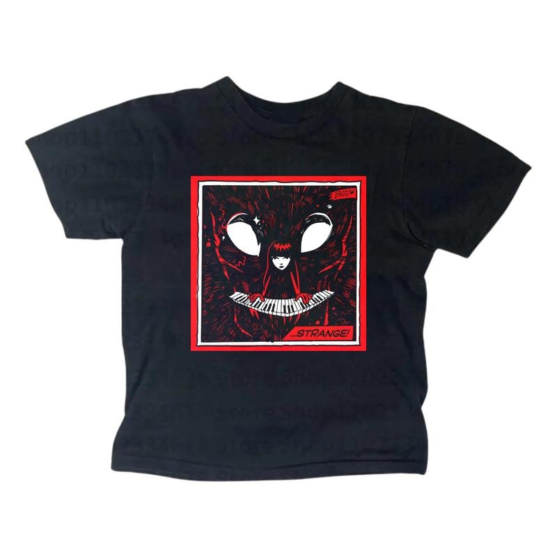 Gothic Emo Girl Baby Tee Y2k Top Women Streetwear Summer Fitted T-Shirt Casual Cotton Short Sleeve Crew Neck Graphic Tee...