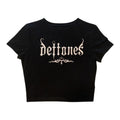 Gothic Emo Girl Baby Tee, Deftones Band Rock Baby Tee, Y2k Top Women Streetwear, Women Fitted T-Shirt, Gothic Emo Girl...