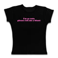Gothic Emo Girl Baby Tee, Women Fitted T-Shirt, Im So Cute Baby Tee, Goth Short Sleeve Emo Girls Tops, Emo Scene 2000s...