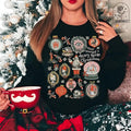 Gothic Krampus T-Shirt Scary Christmas Sweatshirt Collection with Victorian Flair Hoodie | GrindPrints.com