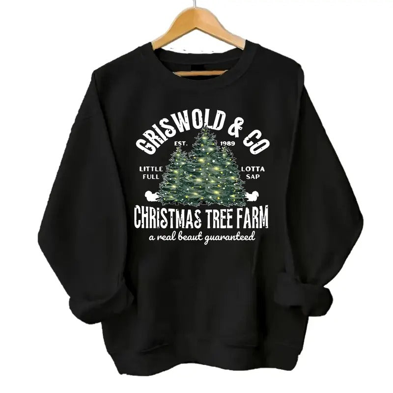 Gr1swold's & CO Christmas Tree Farm A Real Beaut Guaranteed Sweater, Merry Christmas 2024 Sweatshirt Classic Menswear...