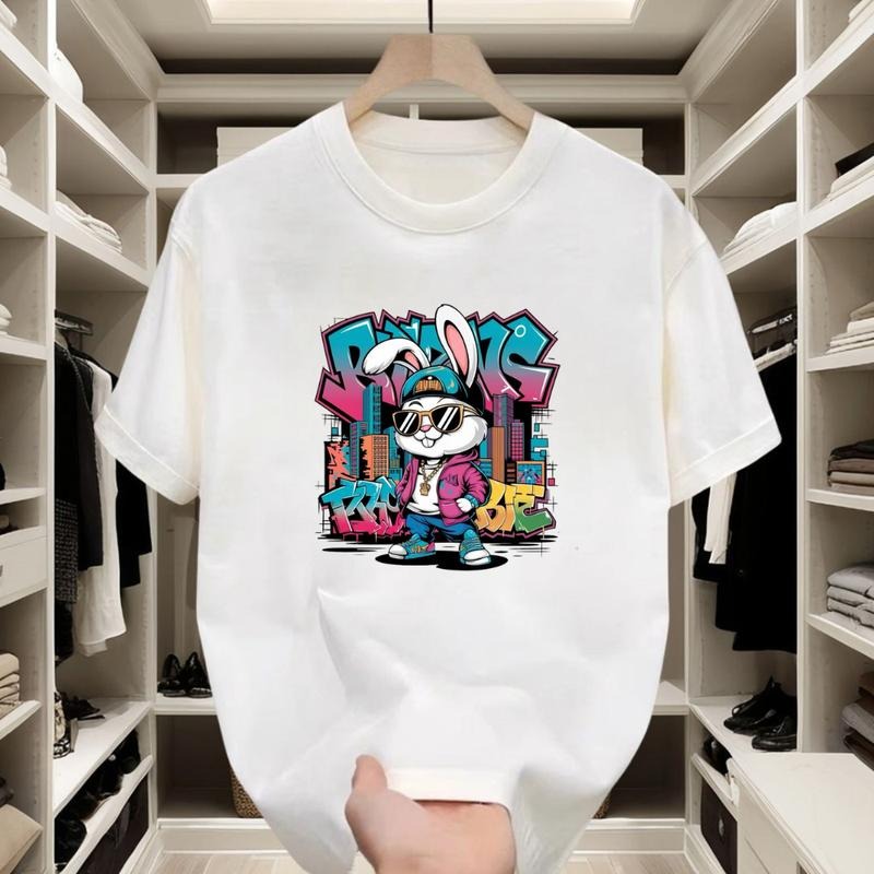 Graffiti - inspired Street Tee | Cool Bunny Graphic for Urban Adventures Hoodie, Sweatshirt | GrindPrints.com