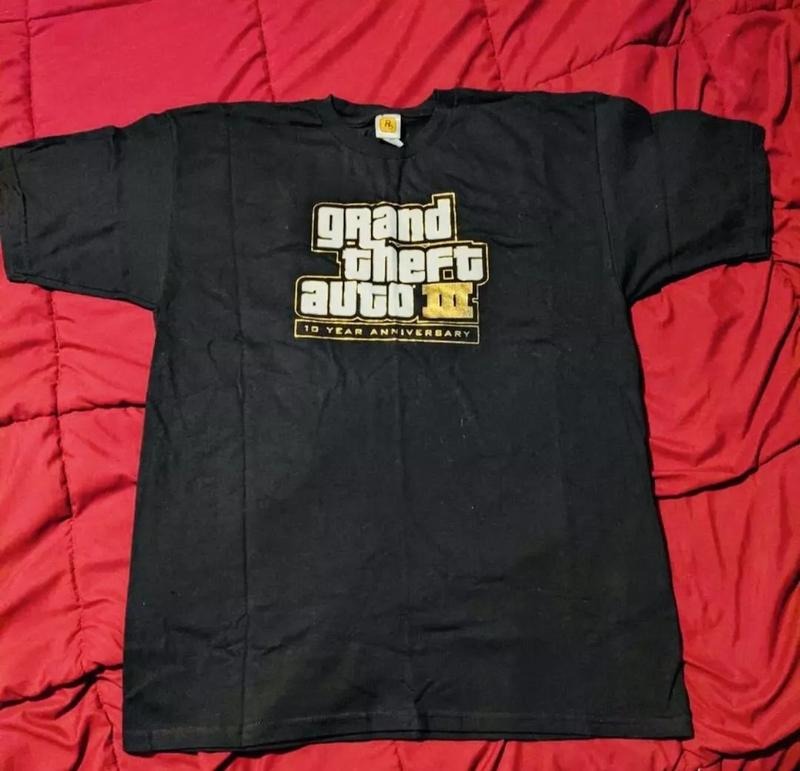 Grand Theft Auto 3 10th year anniversary Shirt Cotton Menswear Hoodie, Sweatshirt | GrindPrints.com
