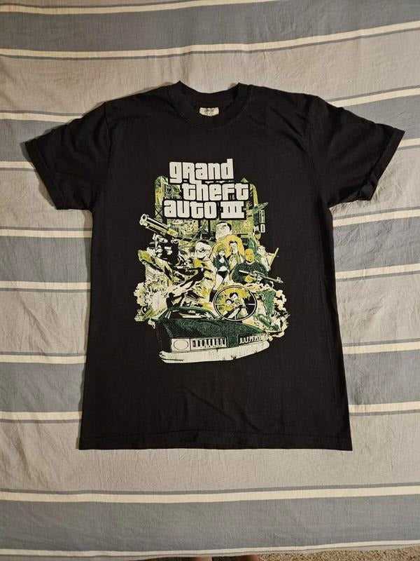 Grand Theft Auto III GTA 3 Video Game Black T Shirt Tee Size Hoodie, Sweatshirt | GrindPrints.com